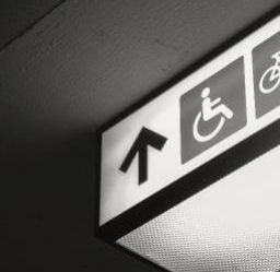 Paraplegia handicapped sign