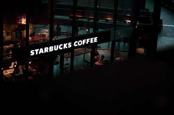 Starbucks Coffee House Exterior Night Time